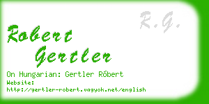 robert gertler business card